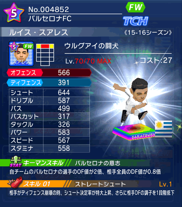 No.04852　ルイス・スアレス【15-16】