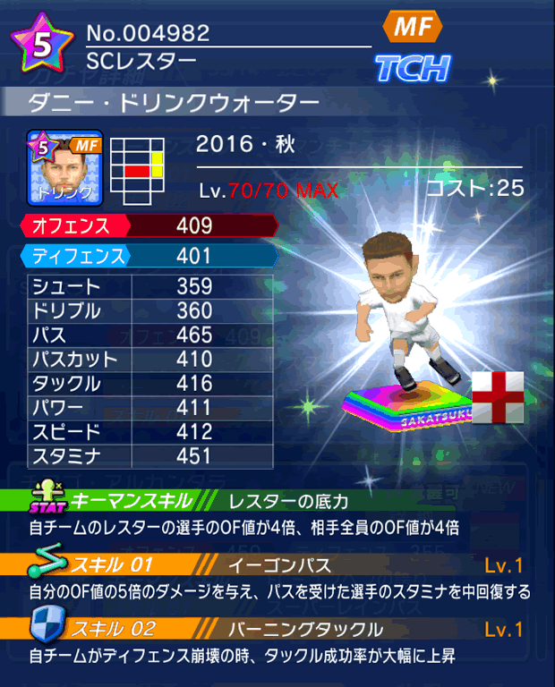 No.04982　ダニー・ドリンクウォーター【16・秋】