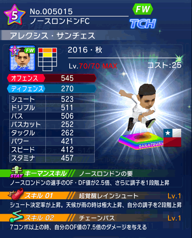 No.05015　アレクシス・サンチェス【16・秋】