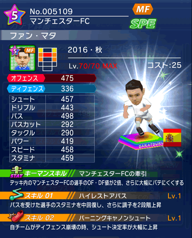 No.05109 ファン・マタ【16・秋】