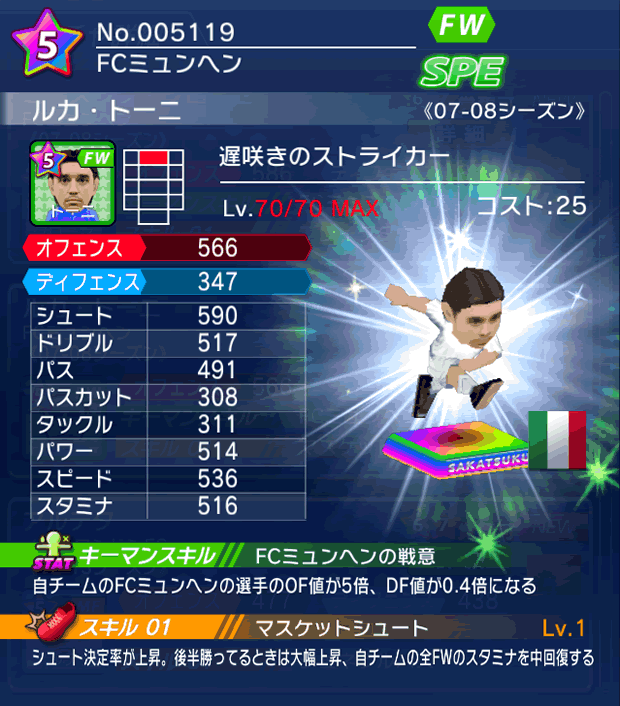 No.05119　ルカ・トーニ【07-08LS】