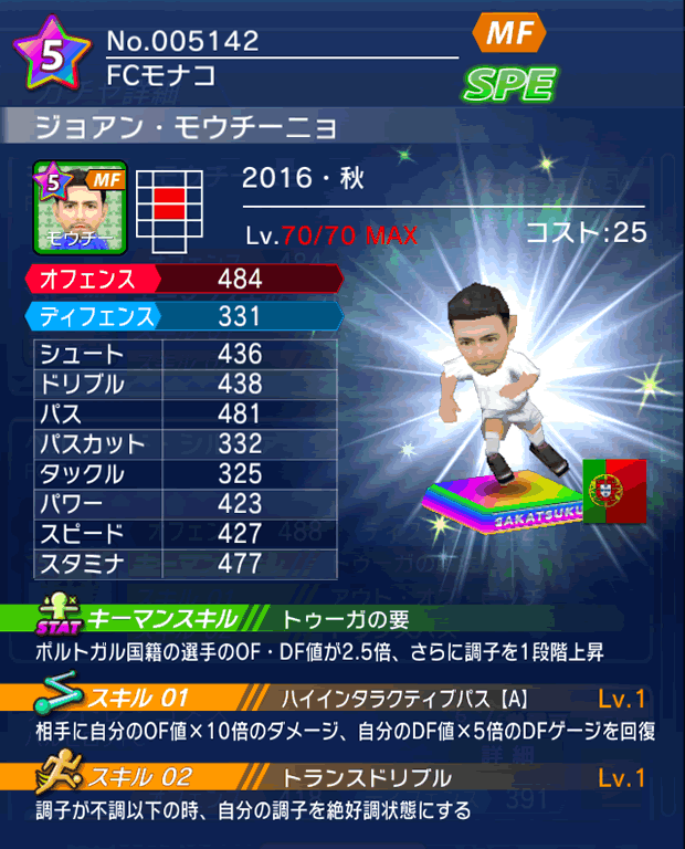 No.05142　ジョアン・モウチーニョ【16・秋】