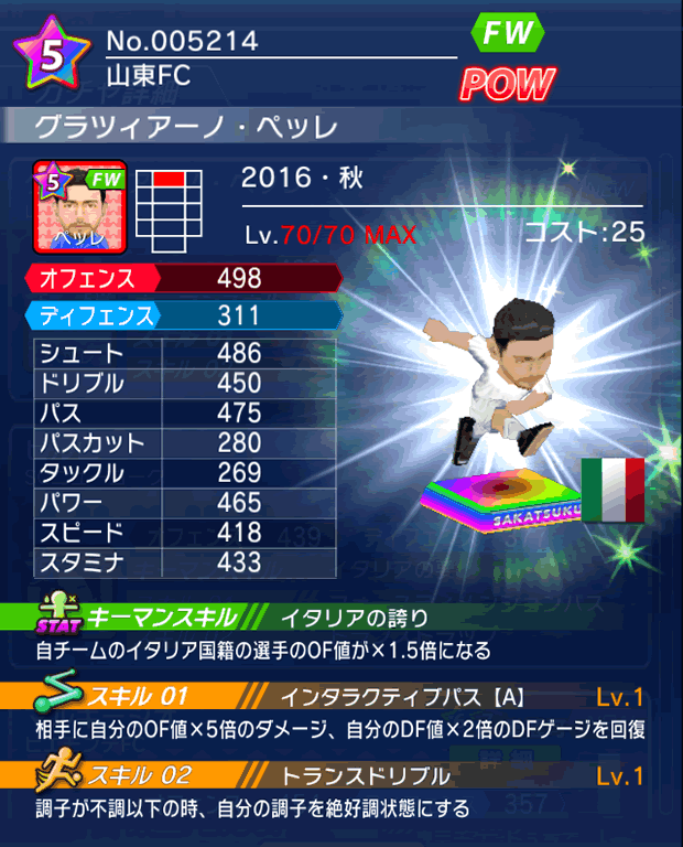 No.05214 グラツィアーノ・ペッレ【16・秋】