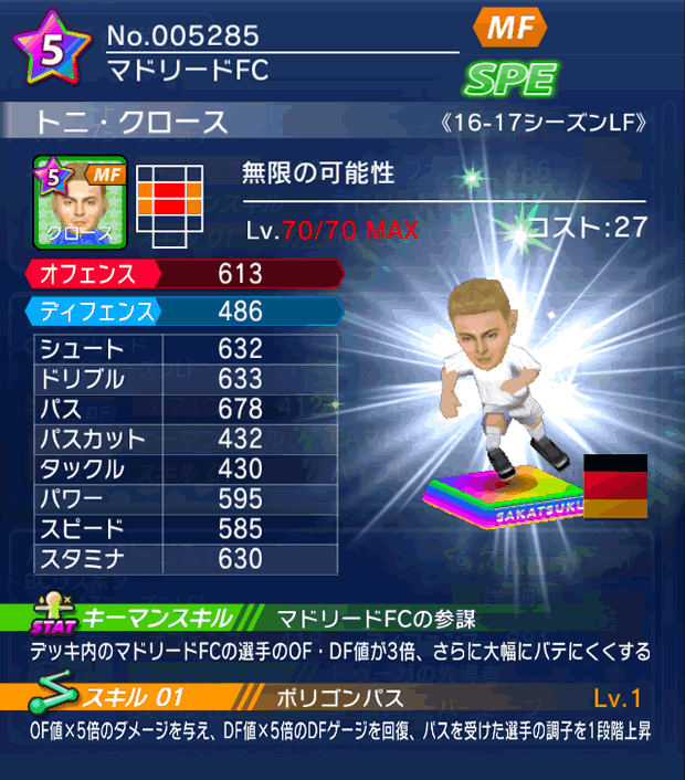 No.05285 トニ・クロース【16-17LF】