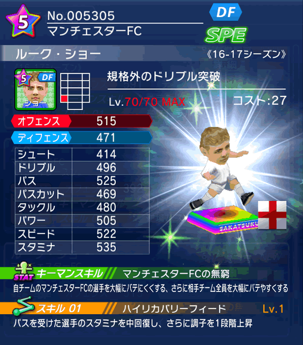 No.05305　ルーク・ショー【16-17】