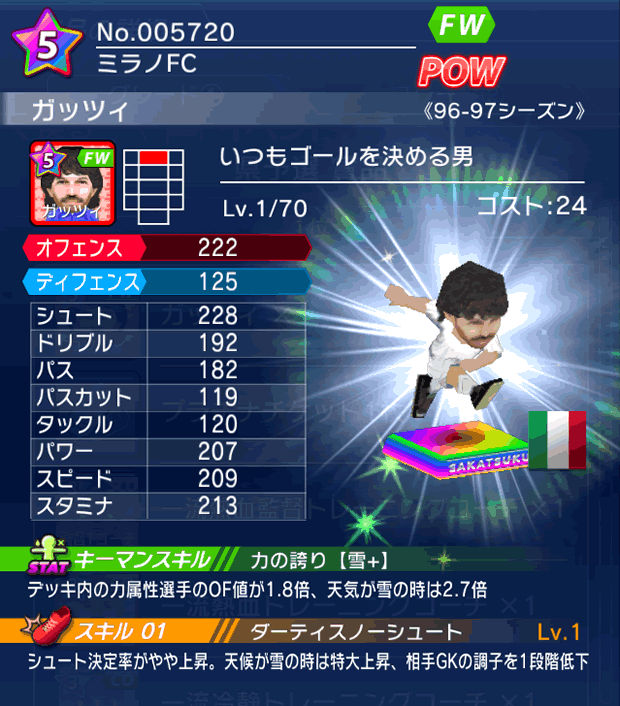 No.05720　ガッツィ【96-97cs】