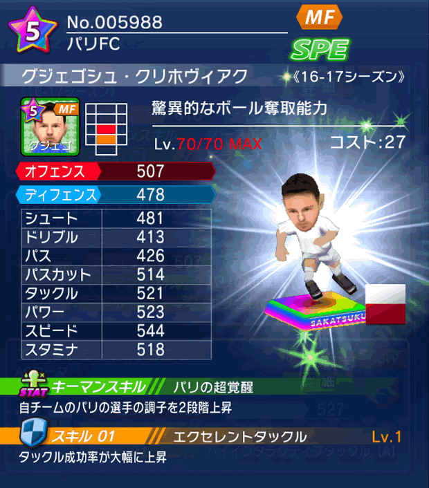 No.05988　グジェゴシュ・クリホヴィアク【16-17】