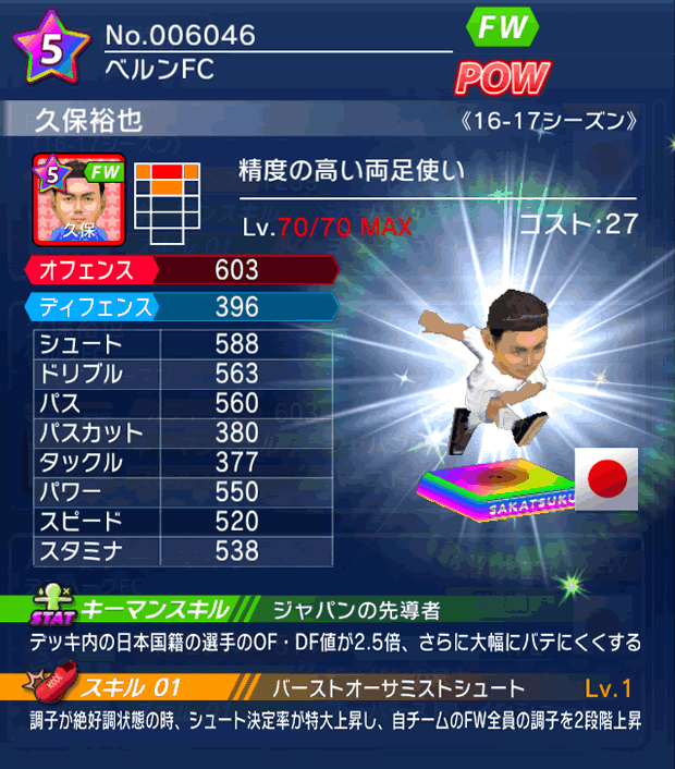 No.06046　久保裕也【16-17】