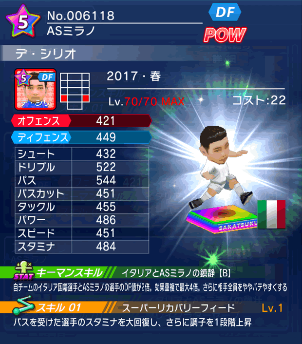 No.06118　デ・シリオ【17・春】