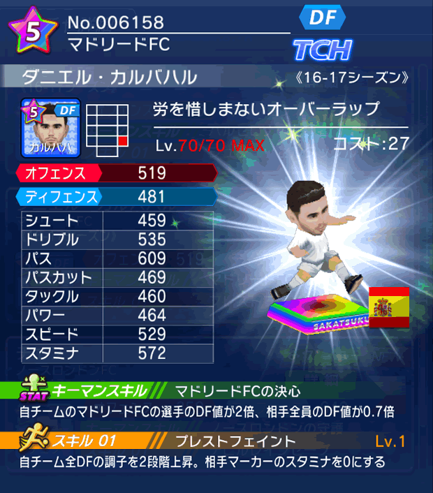 No.06158　ダニエル・カルバハル【16-17】