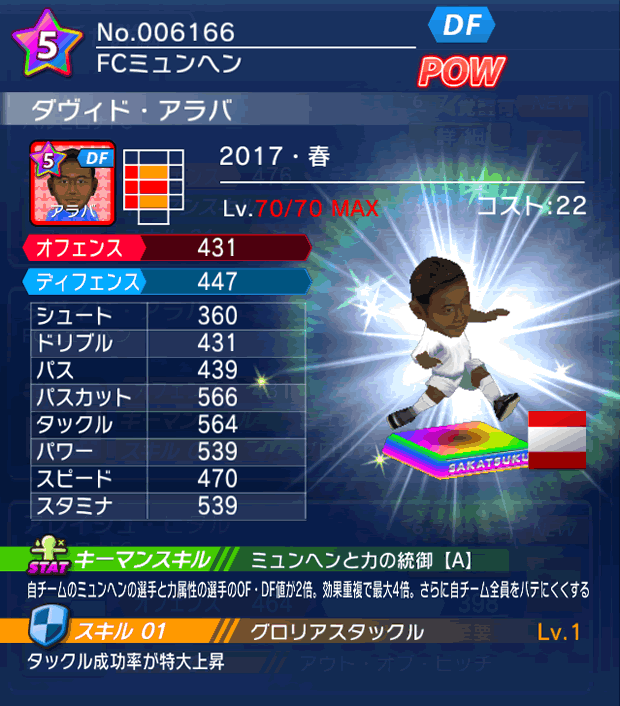 No.06166　ダヴィド・アラバ【17・春】