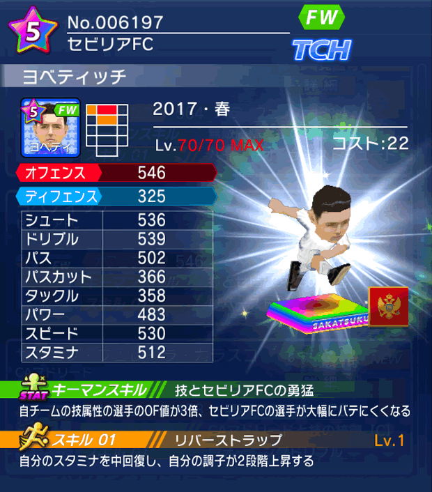 No.06197　ヨベティッチ【17・春】