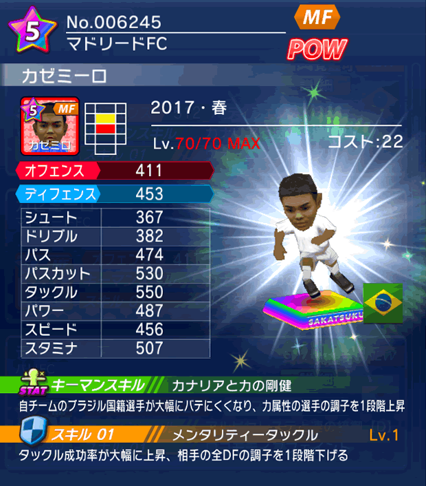 No.06245　カゼミーロ【17・春】