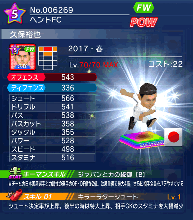 No.06269 久保裕也【17・春】