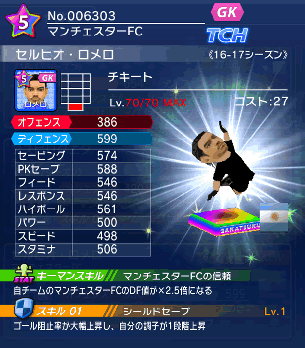 No.06303　セルヒオ・ロメロ【16-17】