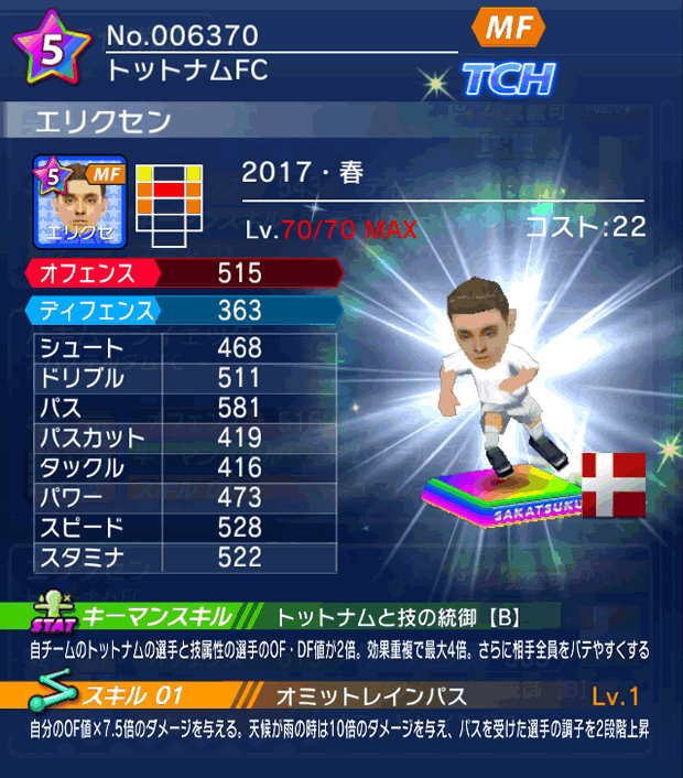 No.06370　エリクセン【17・春】