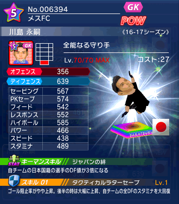 No.06394　川島永嗣【16-17】