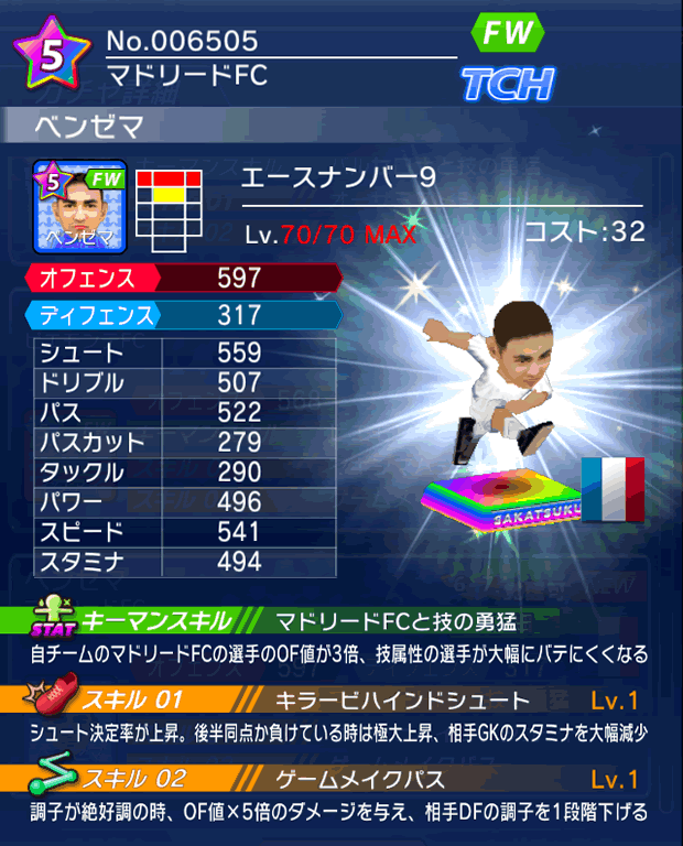 No.06505　ベンゼマ【No.9】