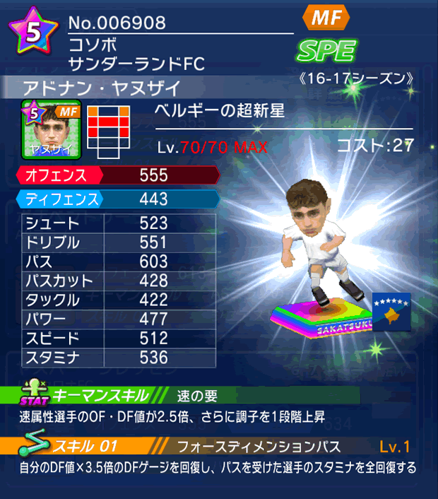 No.06908　アドナン・ヤヌザイ【16-17】