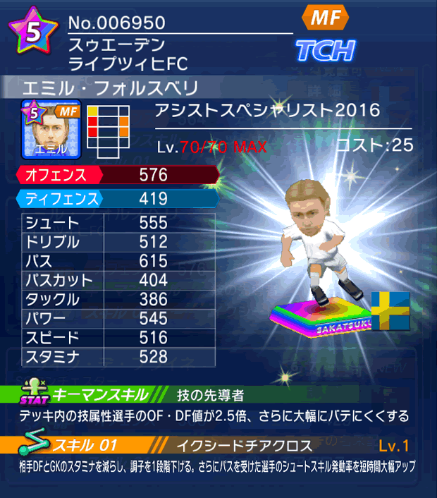 No.06950　エミル・フォルスベリ【ASP・16】