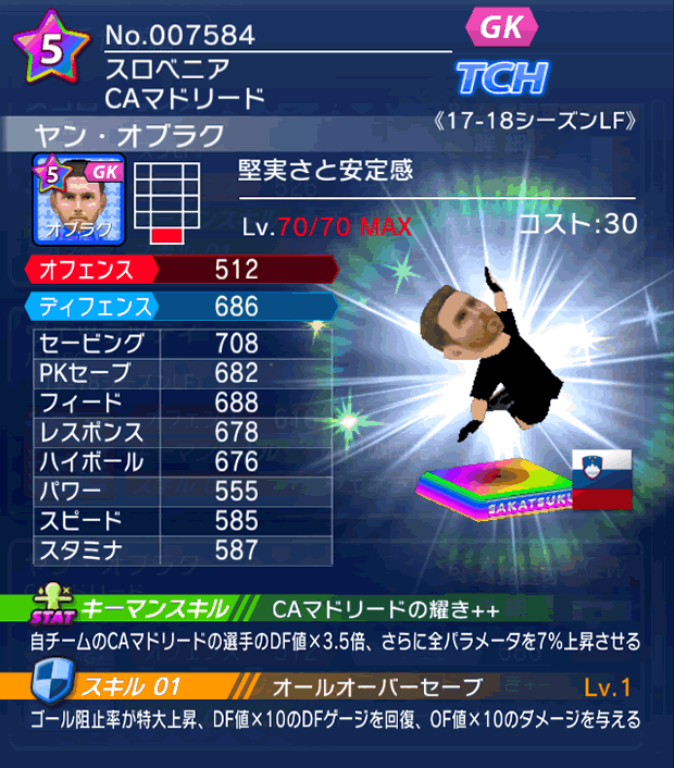 No.07584　ヤン・オブラク【17-18LF】