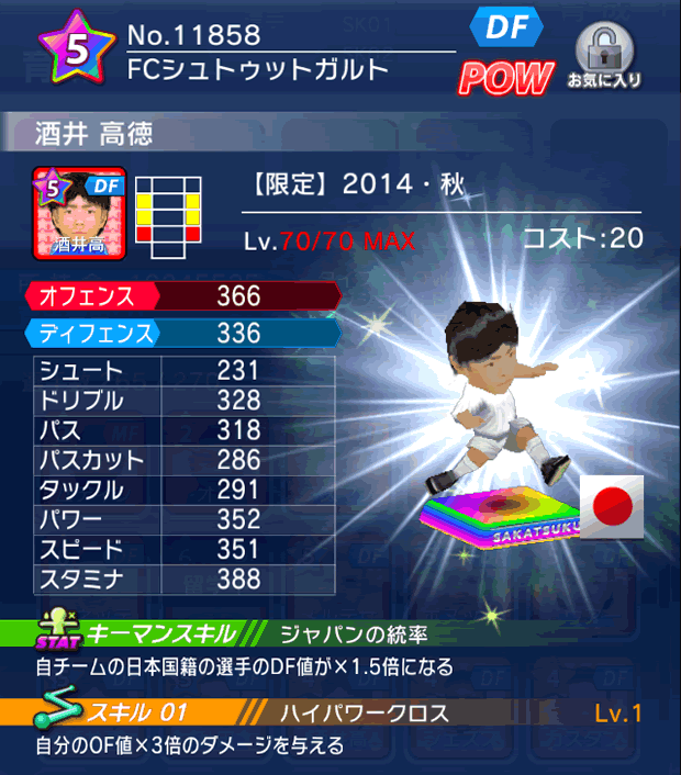 No.11858 酒井高徳【14・秋】