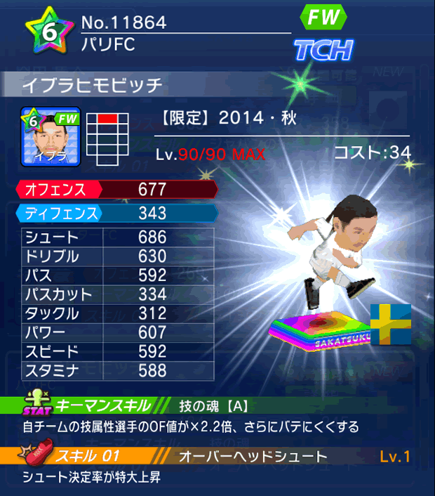 No.11864　イブラヒモビッチ【14・秋】