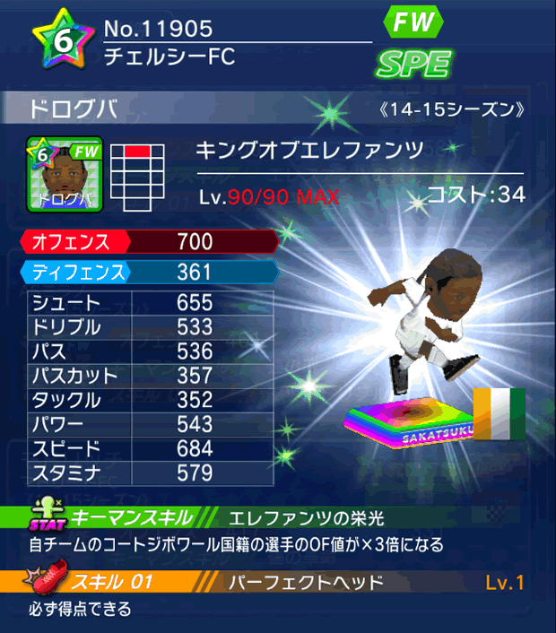 No.11905 ドログバ【14-15】