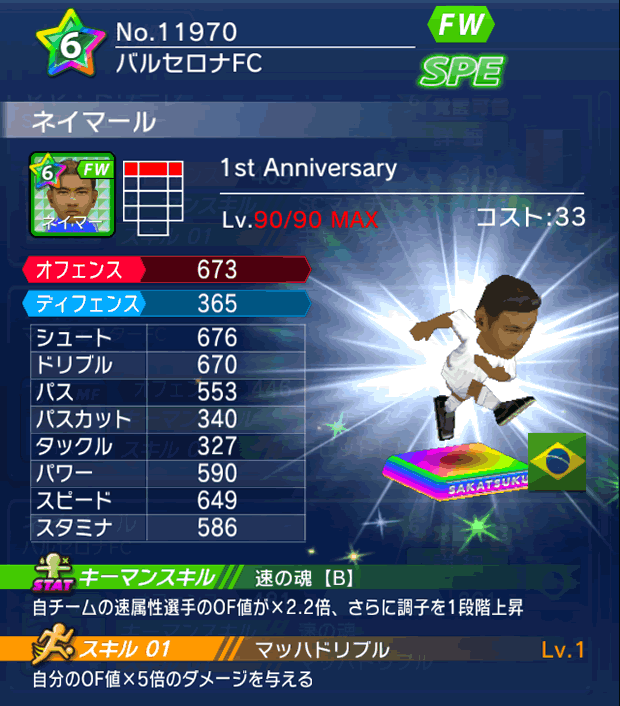 No.11970 ネイマール【1stAnniv】