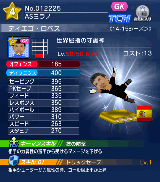 No.12225　ディエゴ・ロペス【14-15】