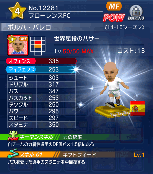 No.12281　ボルハ・バレロ【14-15】