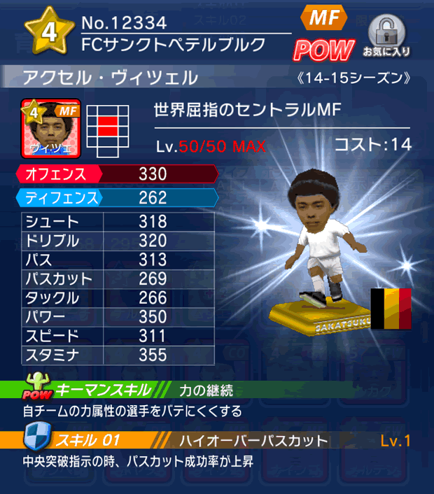 No.12334　アクセル・ヴィツェル【14-15】