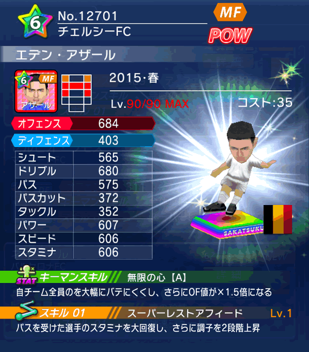 No.12701　エデン・アザール【15・春】