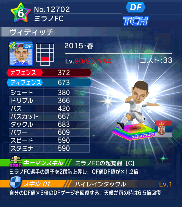 No.12702 ヴィディッチ【15・春】