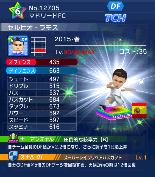 No.12705　セルヒオ・ラモス【15・春】