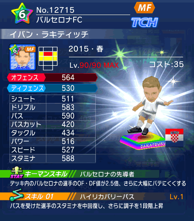 No.12715　イバン・ラキティッチ【15・春】