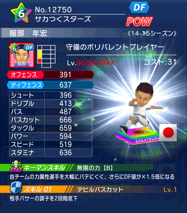 No.12750　服部年宏【14-15】