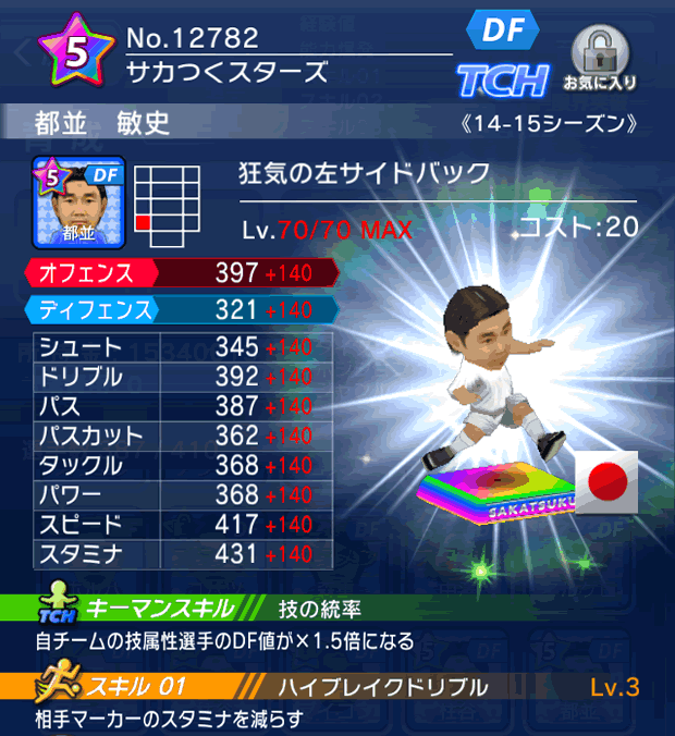 No.12782　都並敏史【14-15】