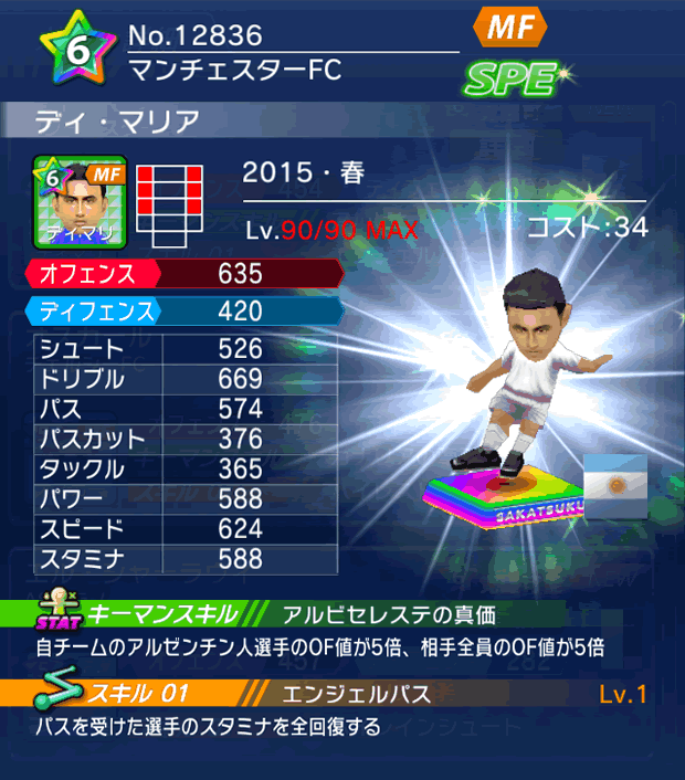 No.12836　ディ・マリア【15・春】