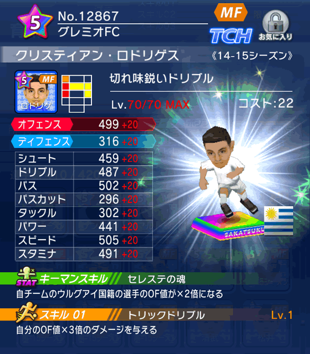 No.12867　クリスティアン・ロドリゲス【14-15】