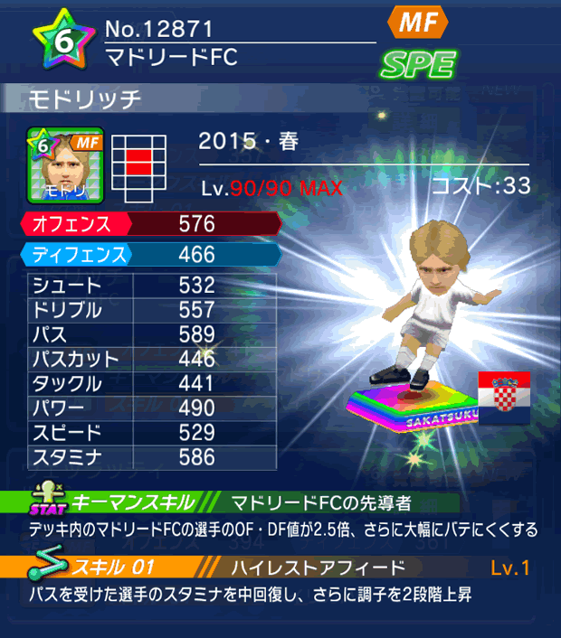 No.12871　モドリッチ【15・春】