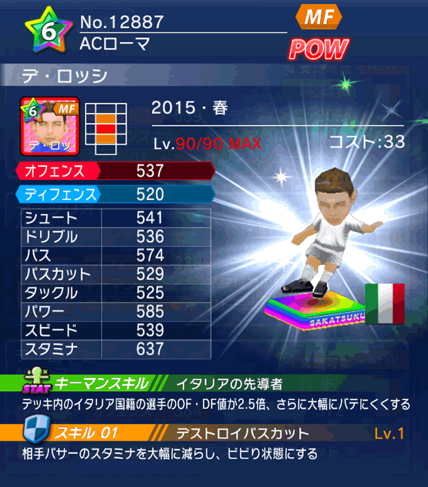 No.12887　デ・ロッシ【15・春】