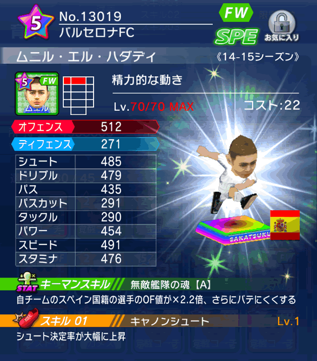 No.13019　ムニル・エル・ハダディ【14-15】