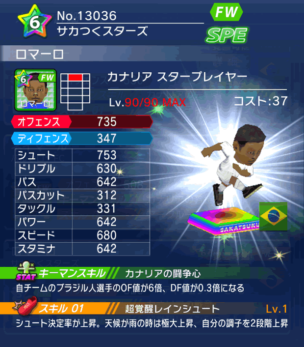 No.13036　ロマーロ【BR・ST】