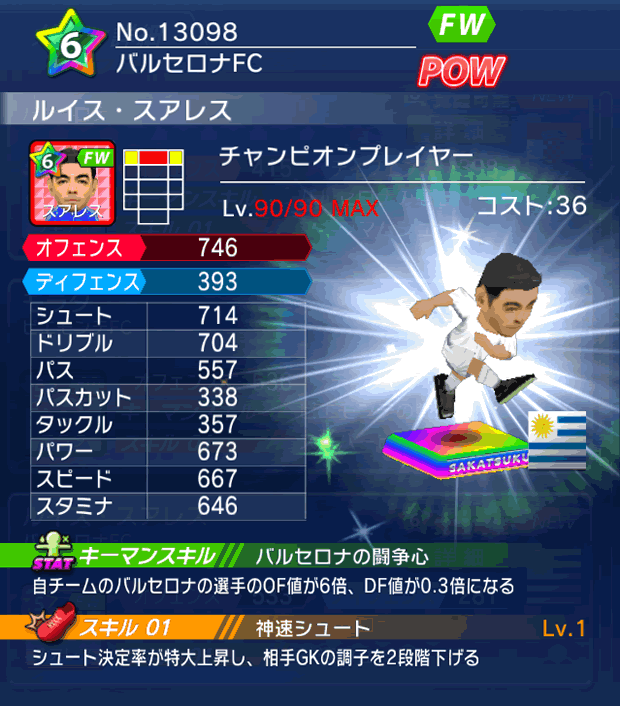 No.13098　ルイス・スアレス【CPプレイヤー】