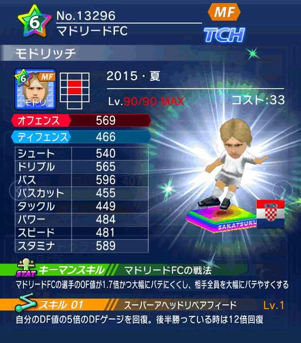 No.13296　モドリッチ【15・夏】