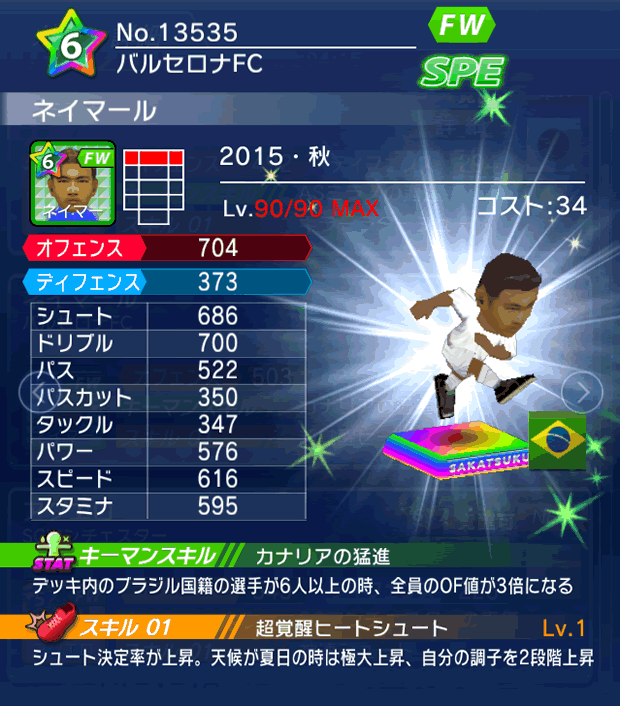 No.13535　ネイマール【15・秋】