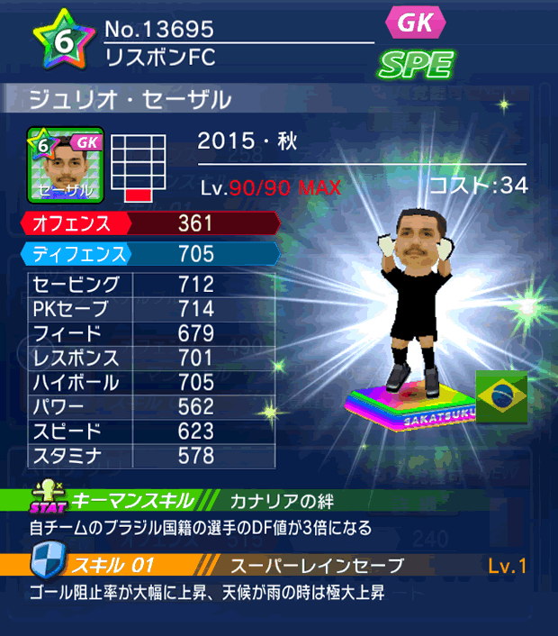No.13695　ジュリオ・セーザル【15・秋】