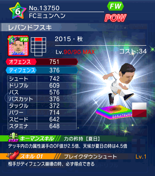 No.13750　レバンドフスキ【15・秋】