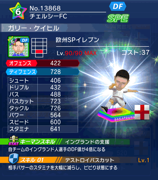 No.13868　ガリー・ケイヒル【欧州SP】